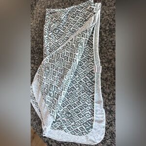 Copper pearl knit swaddle blanket in topaz